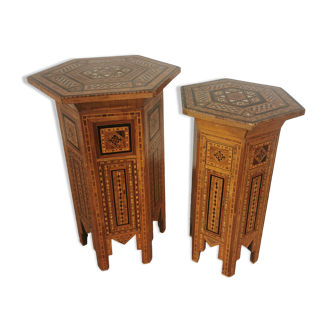 Paire de tables syriennes