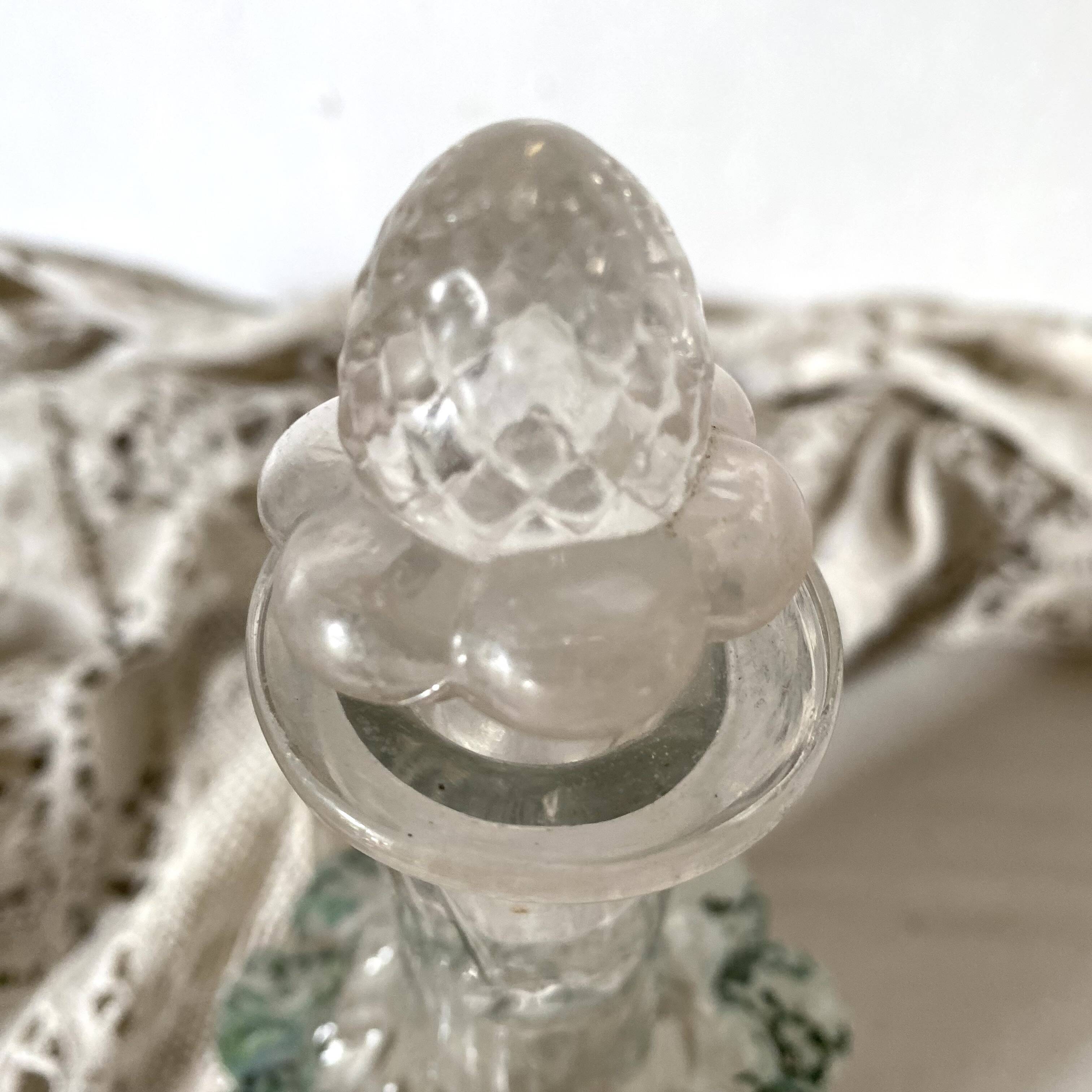 Antique Legras asparagus carafe from the late 19th century