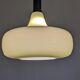 XL olive green opaline water drop pendant light from the 60s/70s
