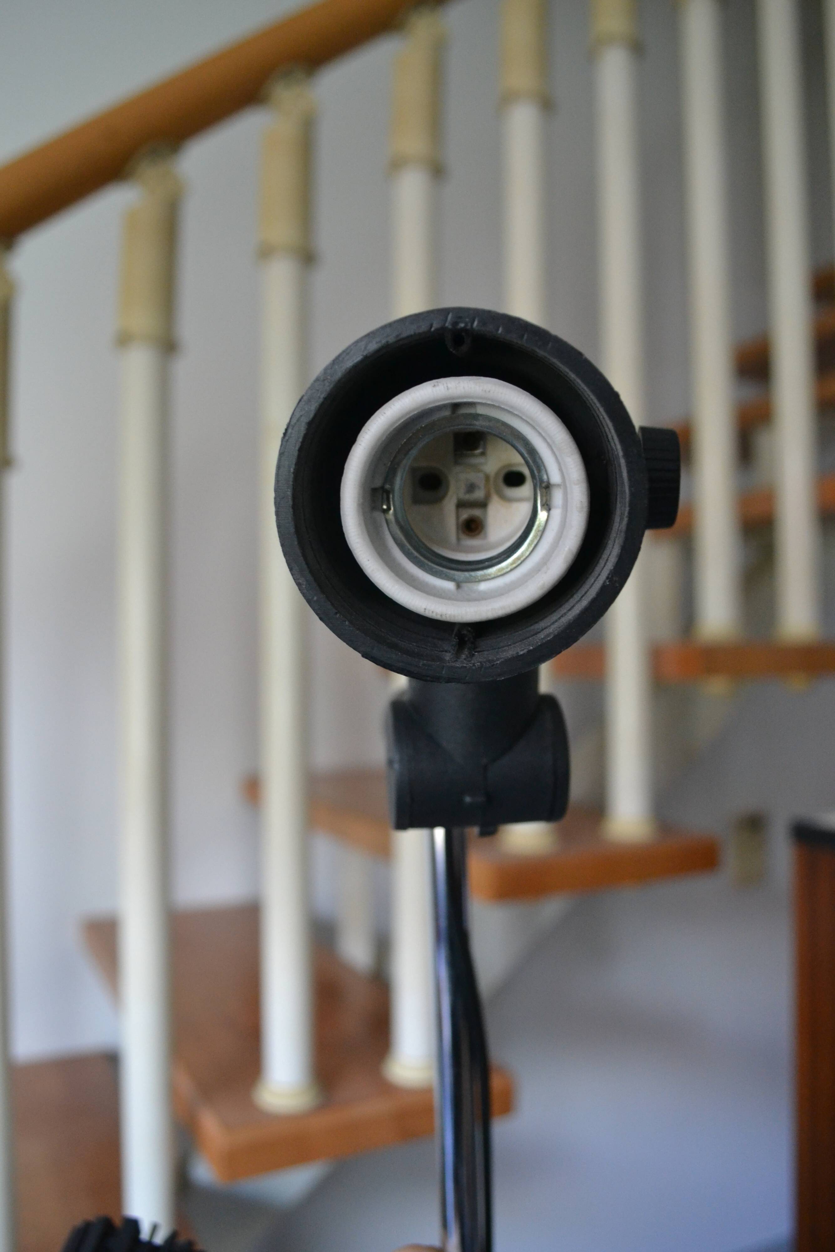 Floor lamp 2 adjustable spots 70s Hustadt-Leuchten