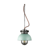 Vintage mint industrial hanging light from TEP