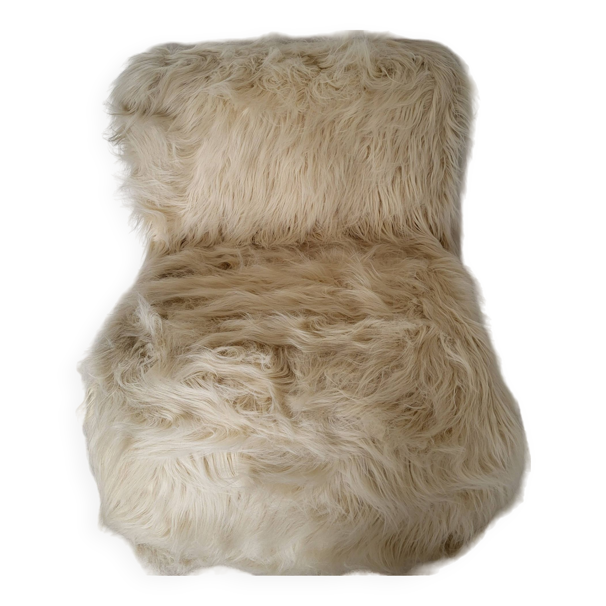 1970s shaggy armchair