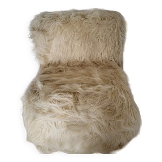 1970s furry armchair