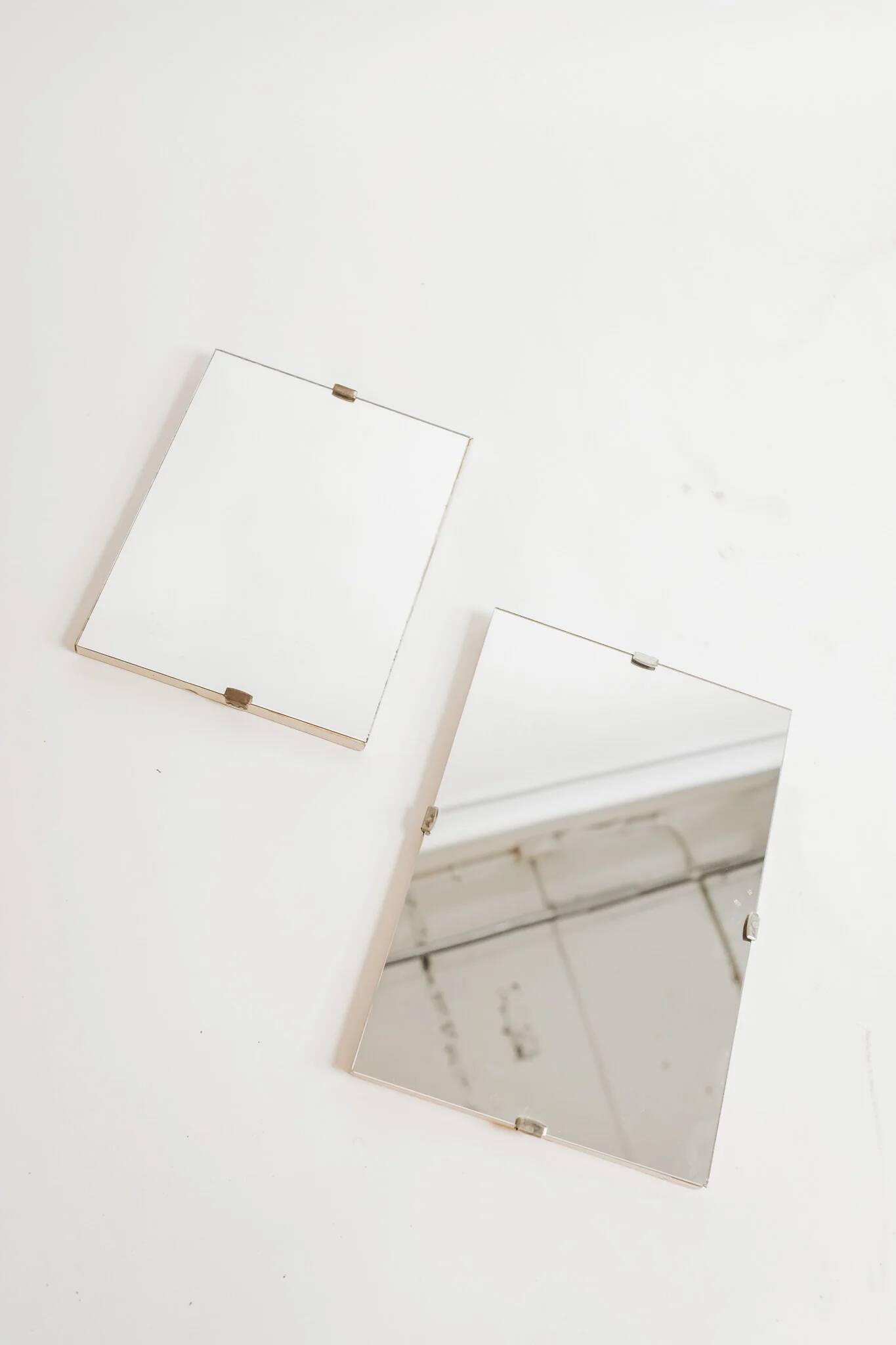 Miroirs rectangulaires vintage - lot de 2