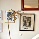 Gold metal flower lamppost