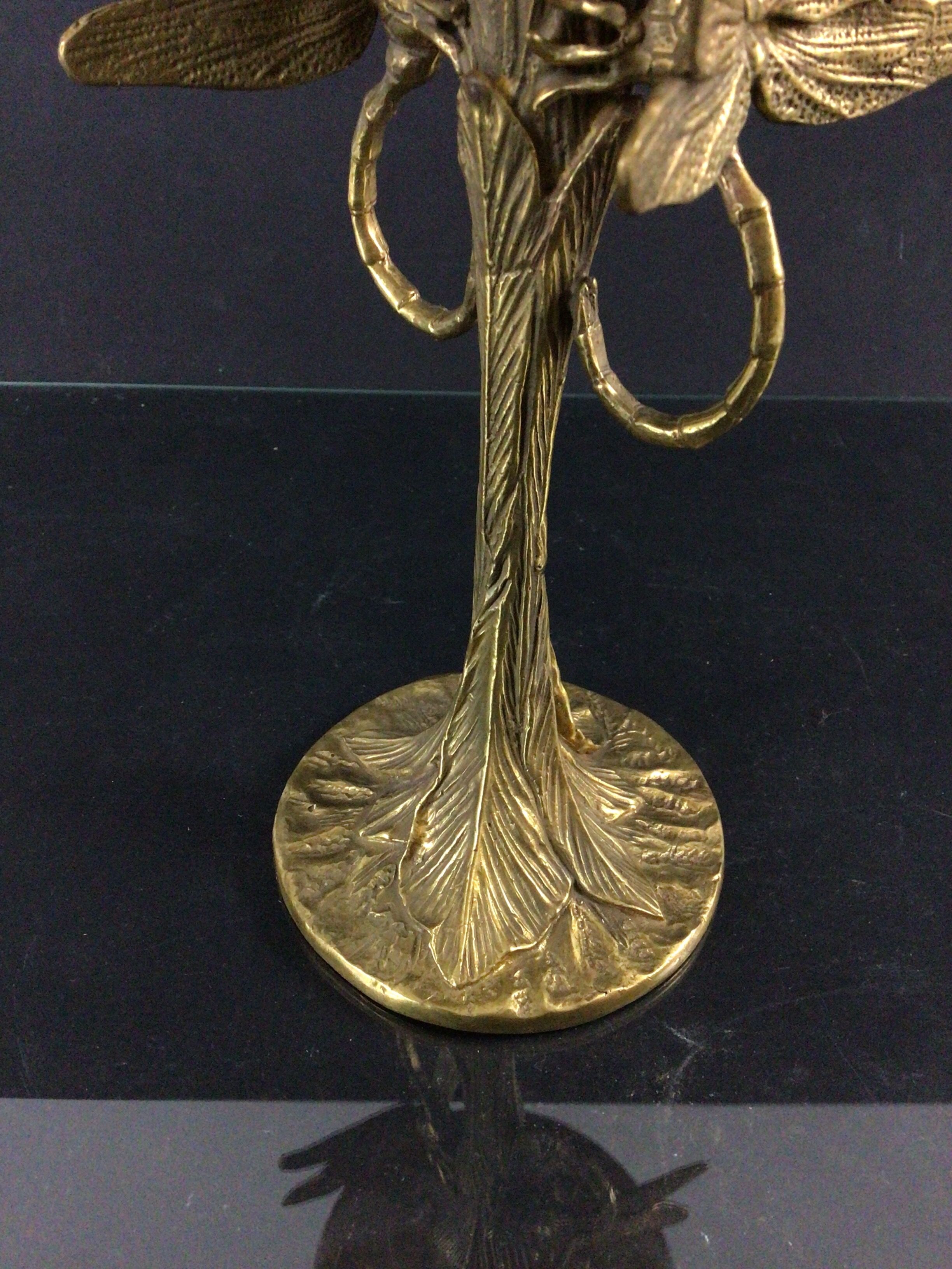 Art Nouveau Cup in Bronze & Porcelain