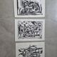 Lot de lithographie 1950