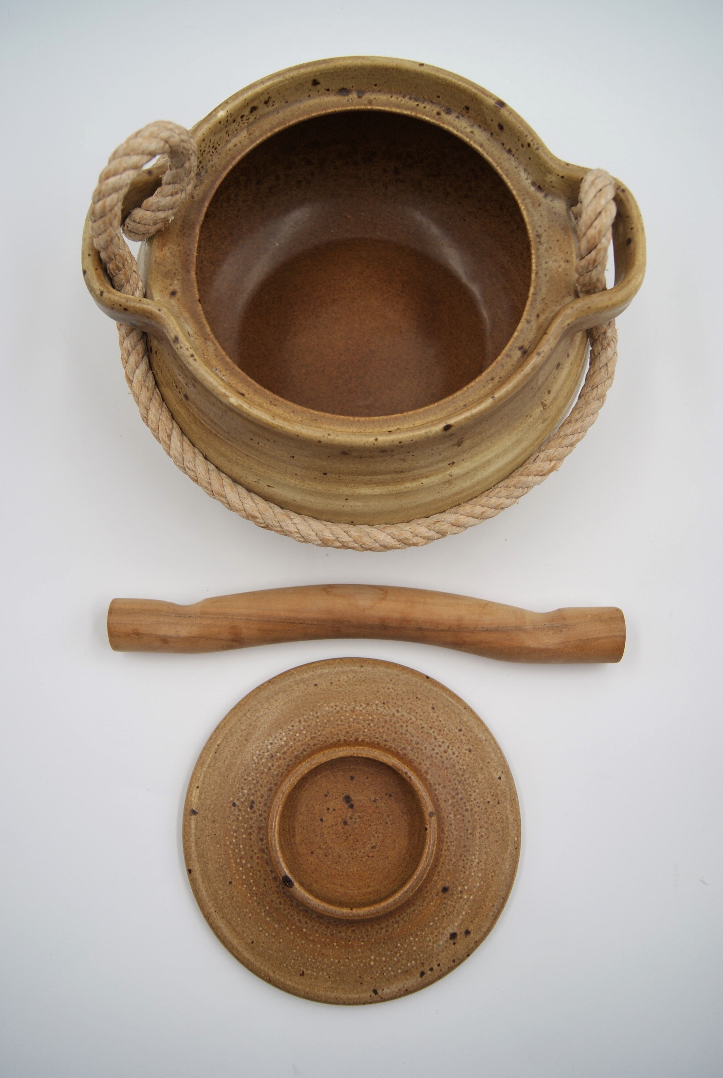 Toupine céramique, corde et bois