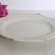 Creil and Montereau plates, 19th century, Perle model, ivory / lot 1