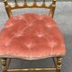 Chaise en bois doré de style Napoléon III
