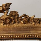 Old gilded mirror with A pediment