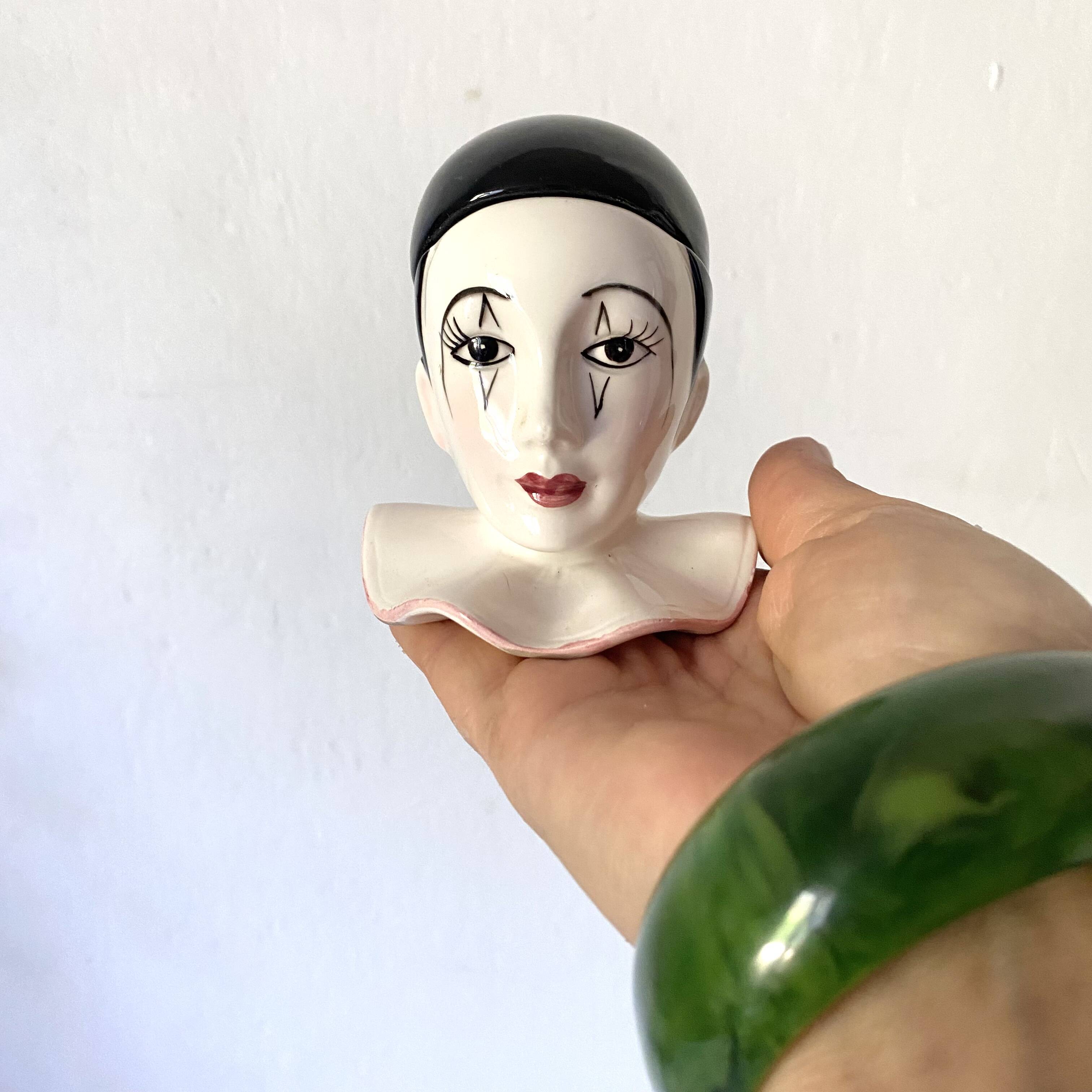 Pierrot salt and pepper egg cups