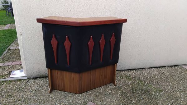 Bar vintage scandinave teck simili formica