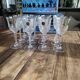 Lot de 12 verres à vin blanc vintage en cristal italien modèle Capri avec boites d'origine