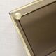 Golden brass coffee table