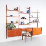 PS System Danish design teak wall system, 1960s