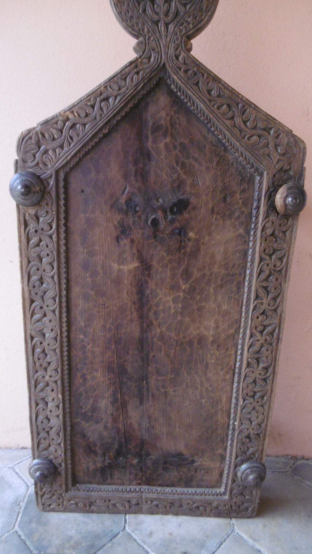 Ancient indian coffee table - massive teak