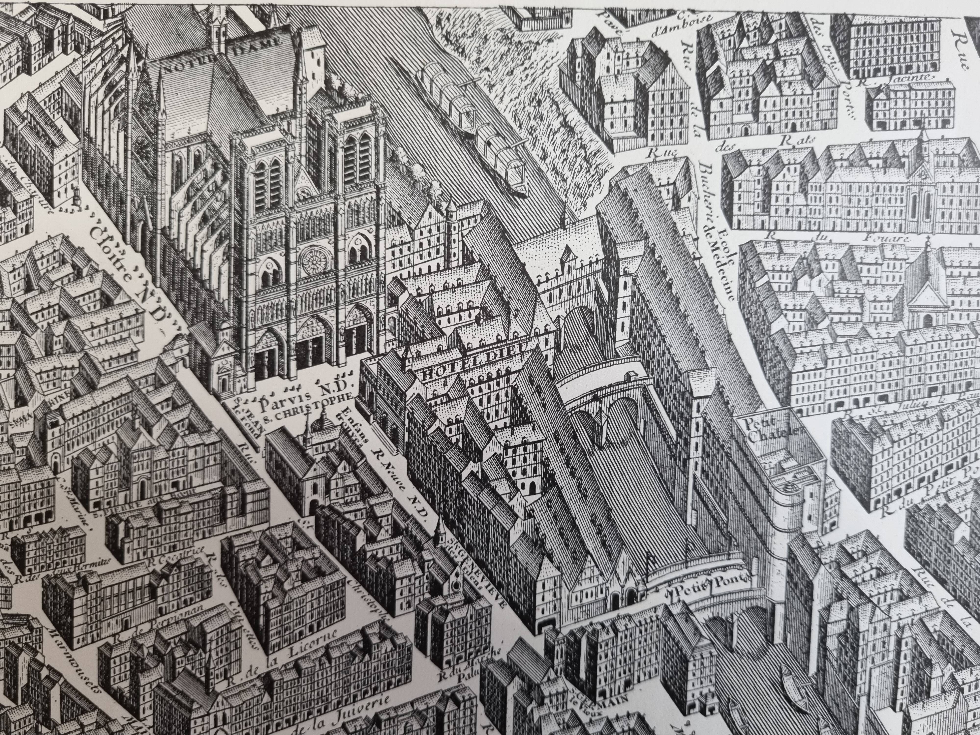 Plan of Paris in the eighteenth century in 20 plates after Turgot, 1900