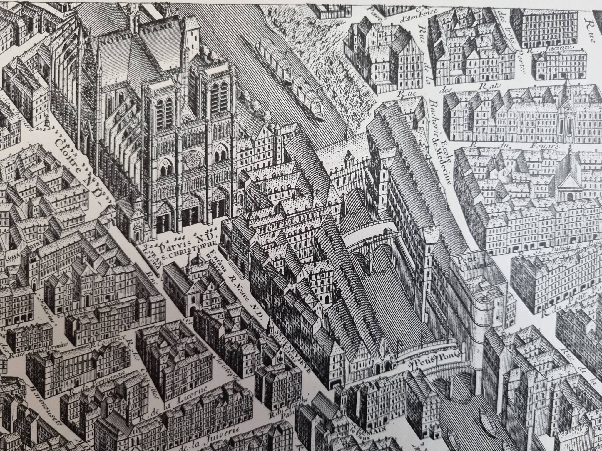 Plan of Paris in the eighteenth century in 20 plates after Turgot, 1900