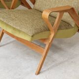 Pair of armchairs restored by Frantisek Jirak for Tatra Nabytok 1960