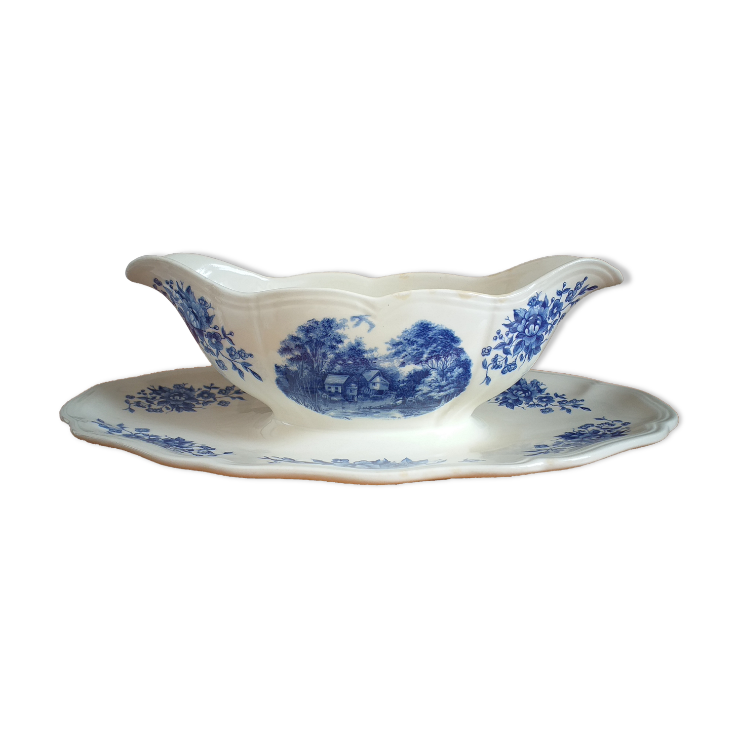 Sarreguemines porcelain sausage maker Romantic model