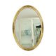 Hollywood Regency Golden Mirror Oval Deknudt Classic