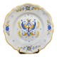 Earthenware plate decorated with winged character decoration in Nevers style, Auxerrois