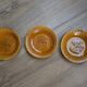 Set of 3 hollow plates Face of Breton Argoat Gourin