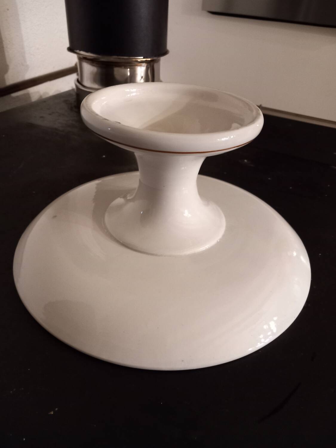 Set of 3 old earthenware fruit bowls from Saint Amand