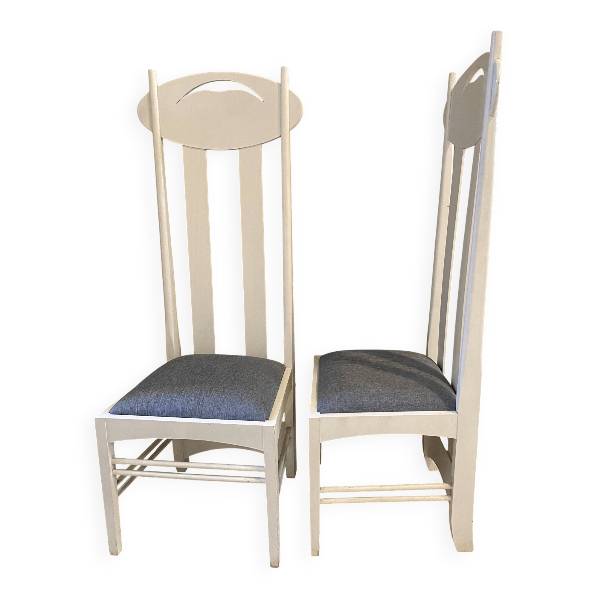 Pair of chairs by Charles Rennie Mackintosh.