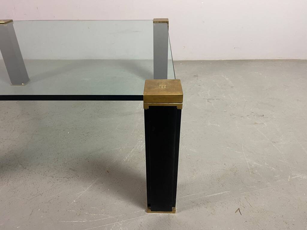 Hollywood Regency Mid-century Design Peter Ghyczy Glass & Brass.