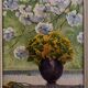 Oil on canvas still life M. Joubert 1956 bouquet of flowers
