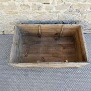 caisse de rangement en bois, chocolat Poulain