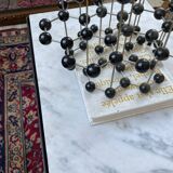 50s coffee table in metal and marble