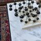 50s coffee table in metal and marble