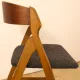 Set of 4 chairs model 1255 by Kjaernulf, 1960s.