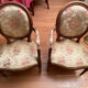 Pair of armchairs Louis XV/Louis XVI, medallion