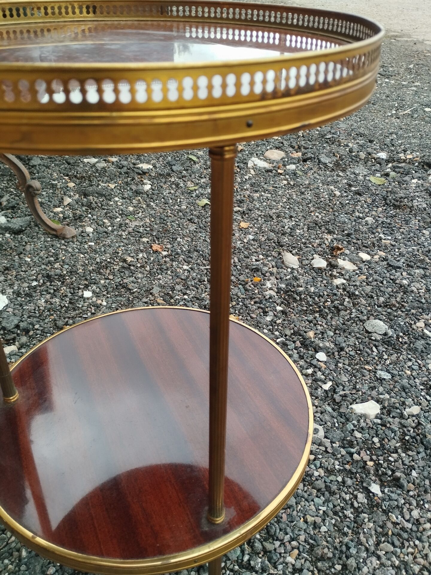 Antique bedside table in Louis XVI style
