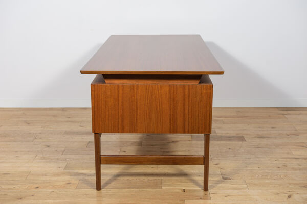 Bureau en teck autonome des années 1960, style mid-century