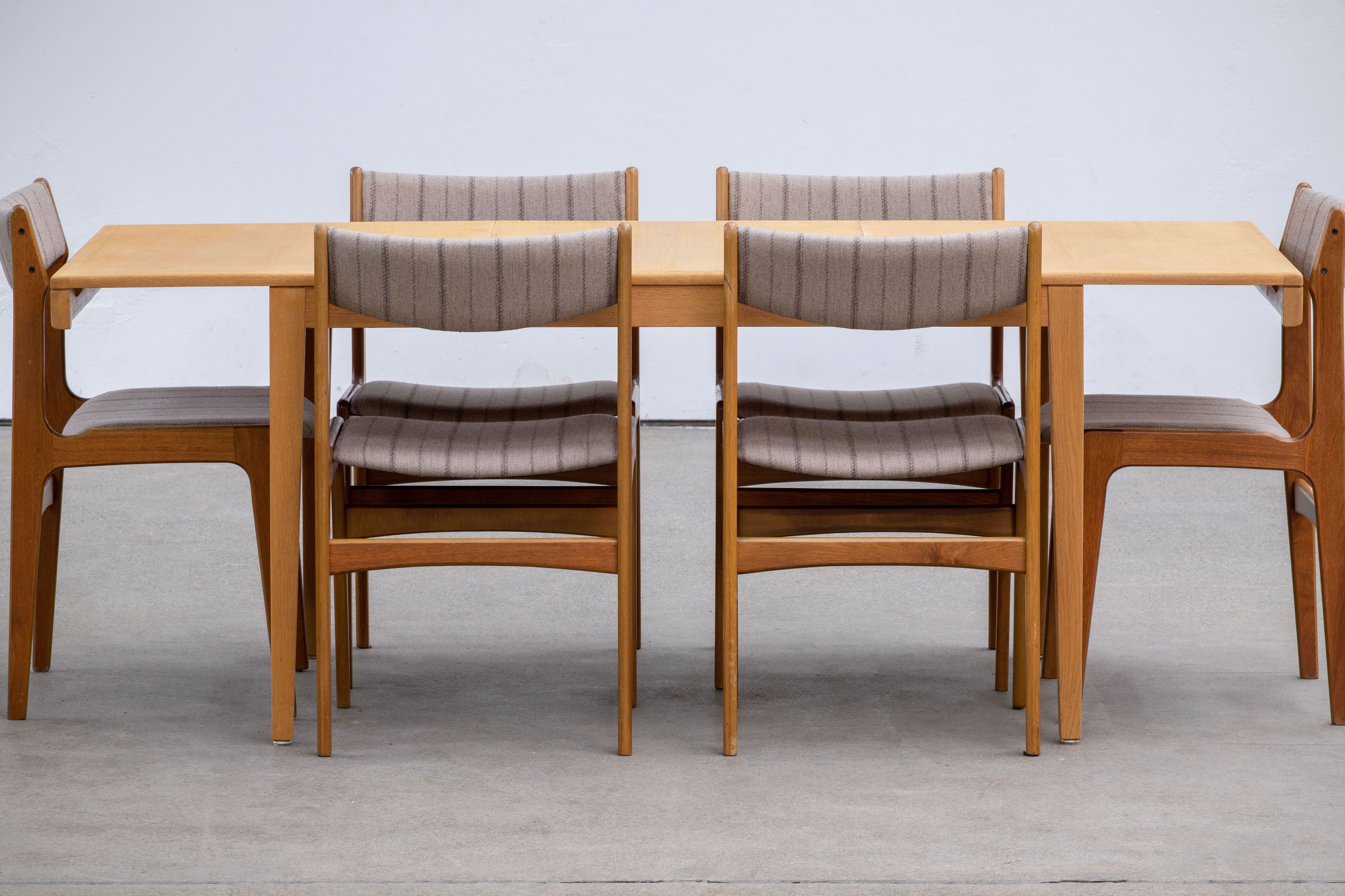 Vintage scandinavian table raw wood 1960