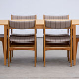 Vintage scandinavian table raw wood 1960