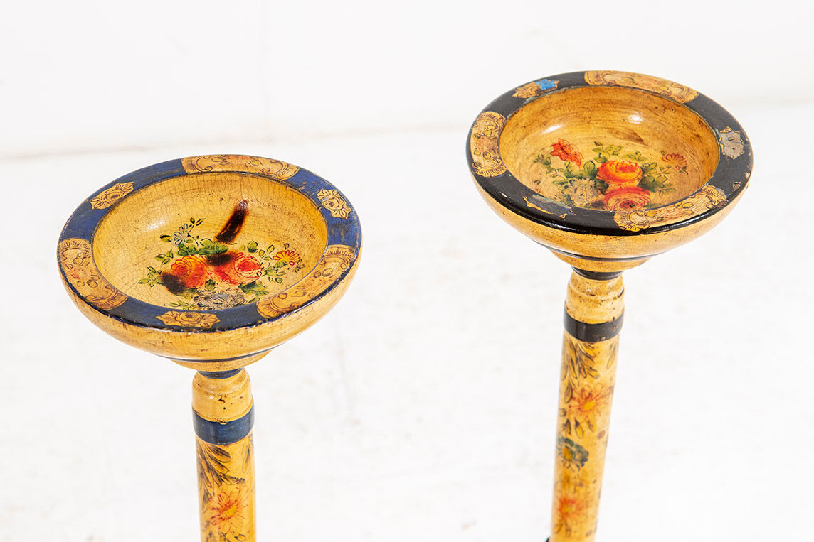 Pair of floor standing ashtrays