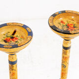 Pair of floor standing ashtrays