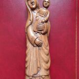 Holy Virgin and Child in wood 31 cm popular art late 19th century early 20th century
