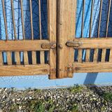 Old garden gate in solid teak