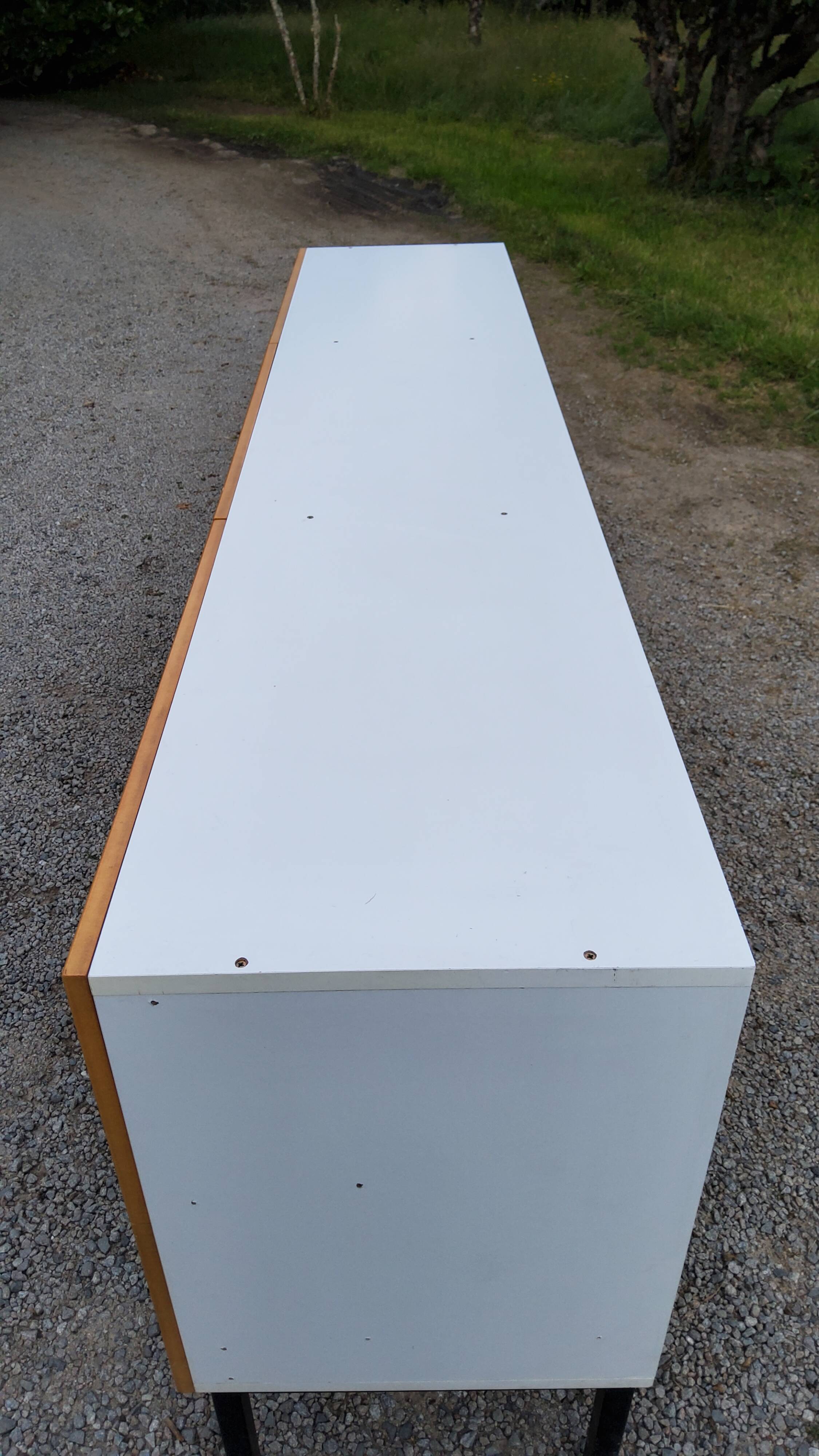 Enfilade store furniture of the 70s six large drawers