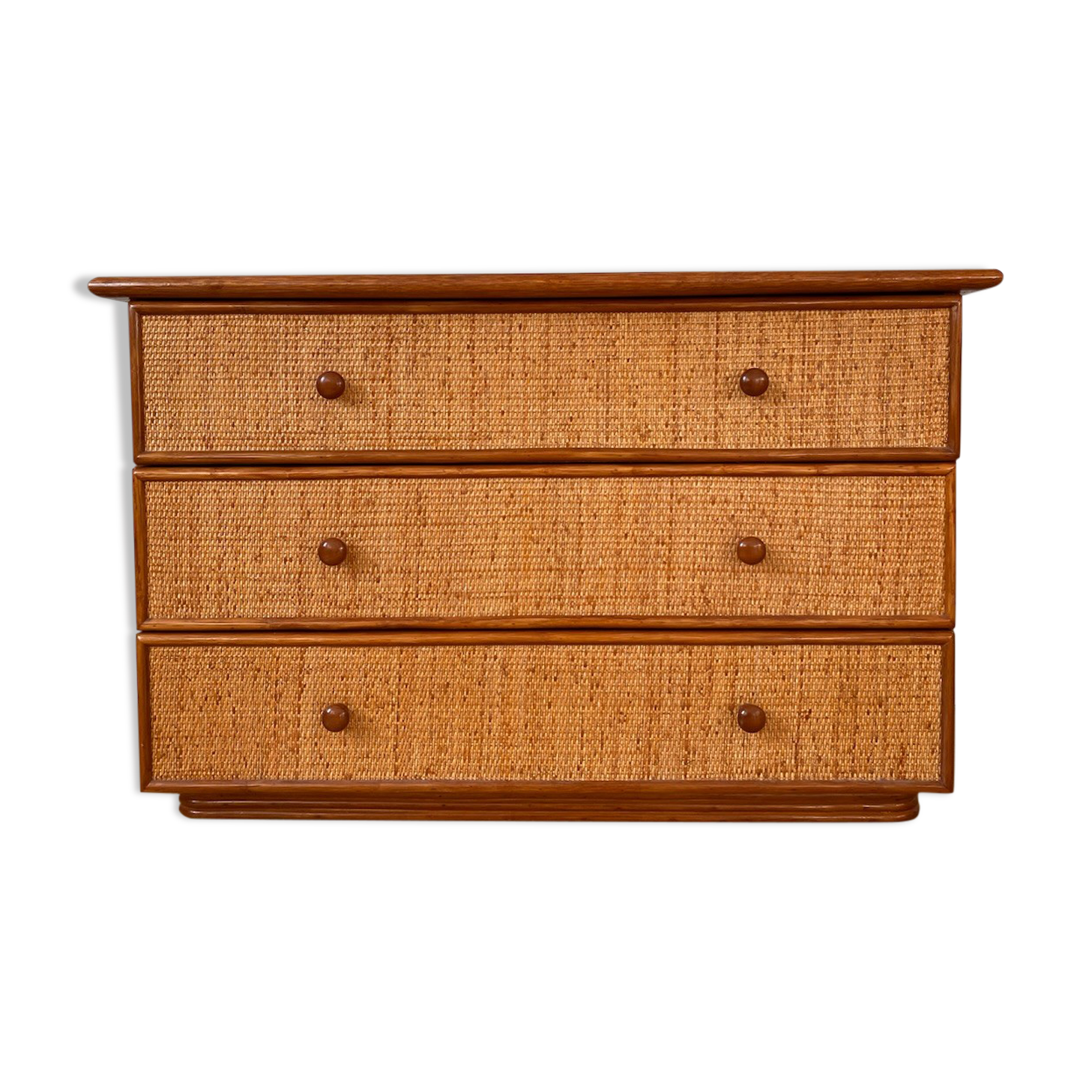 Rattan chest of drawers