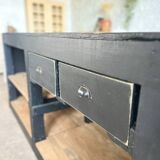 Old counter with black patina