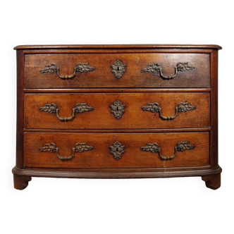 Dauphinoise chest of drawers in the style of Hache, 18th century in walnut