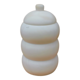 Old white marble pot